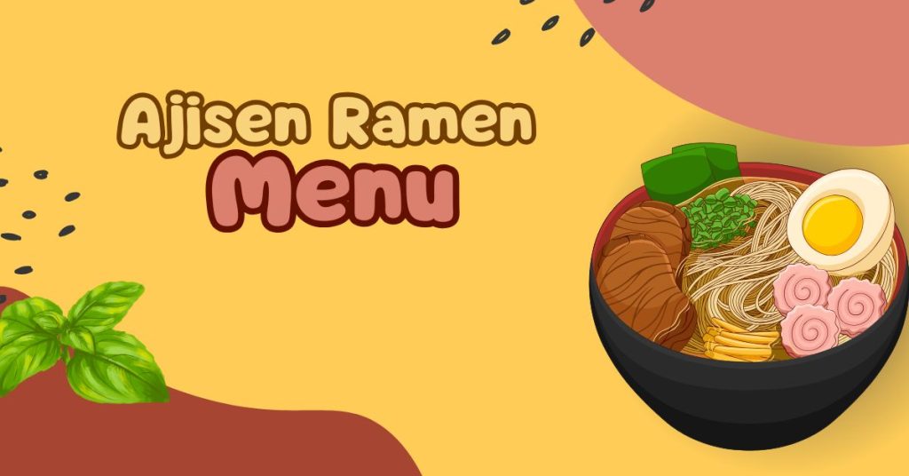 Ajisen Ramen menu